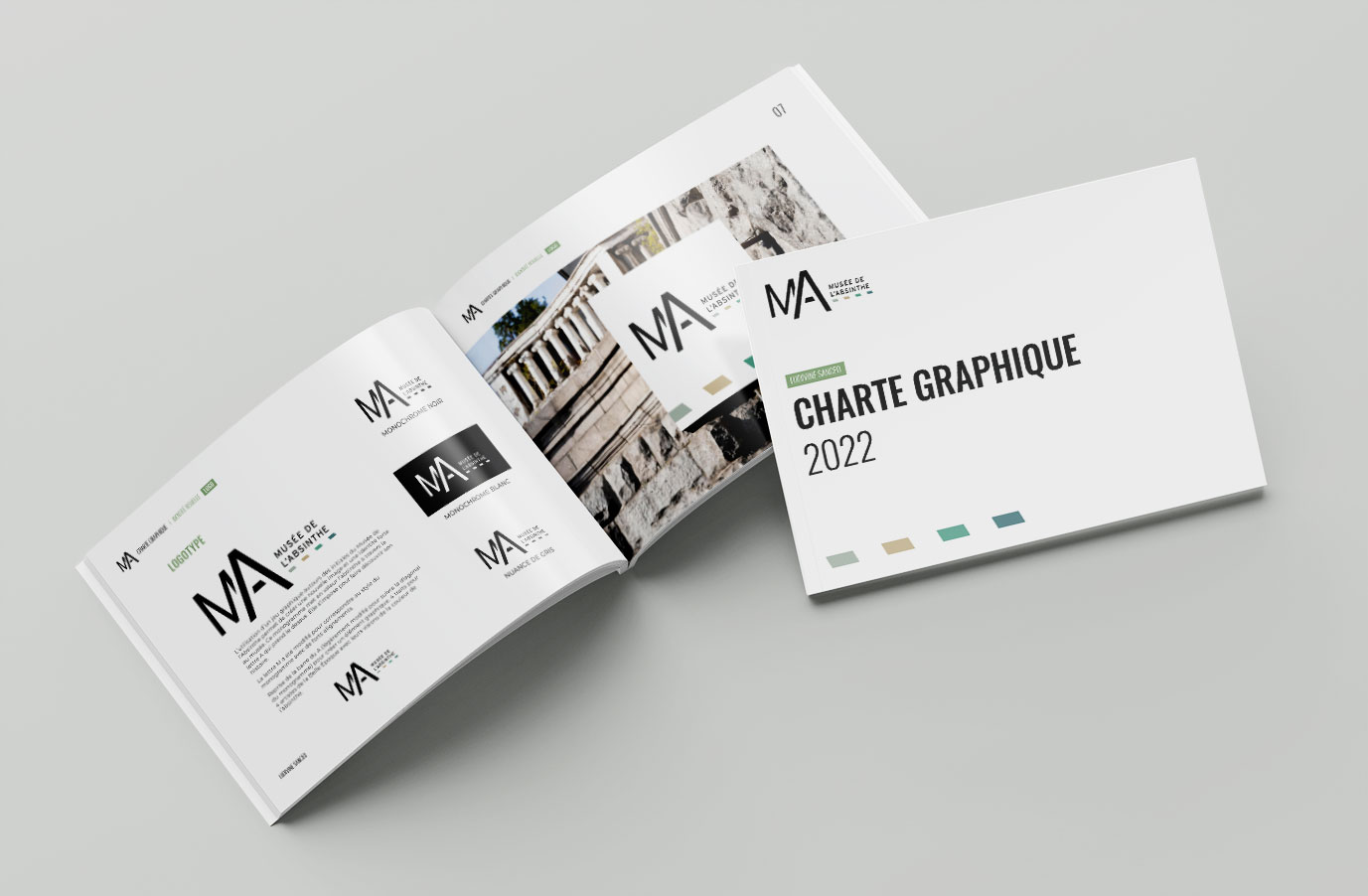 Mockup charte Graphique du Musée de l'Absinthe ©lms_freelance